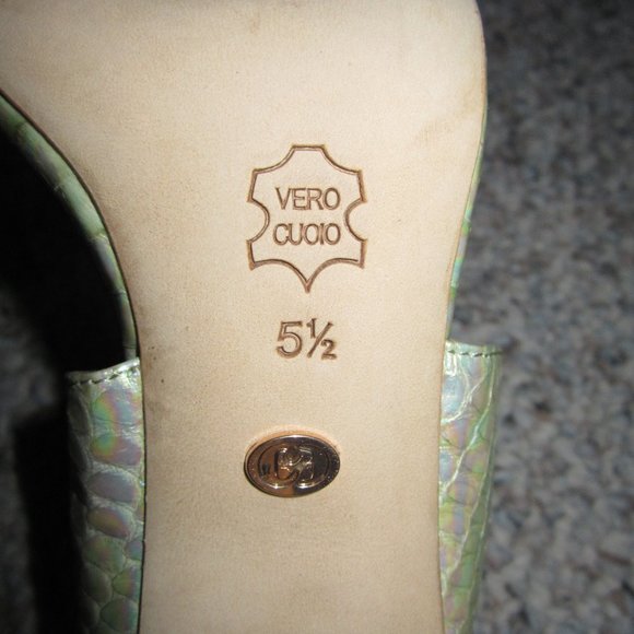 Charles David Iridescent Snakeskin Heels - Picture 6 of 12